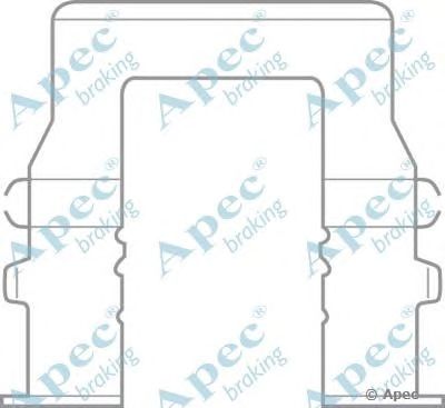 APEC BRAKING kit526 -  Комплектующие, тормозные колодки